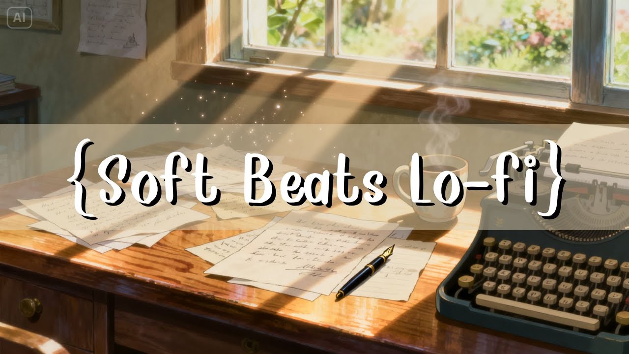Cozy workspace - Lofi chillhop & soft piano - Time to Focus