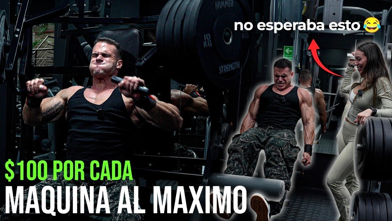 Mi Novia me pagó $100 por cada máquina que maxiaba en el GYM 😳💸