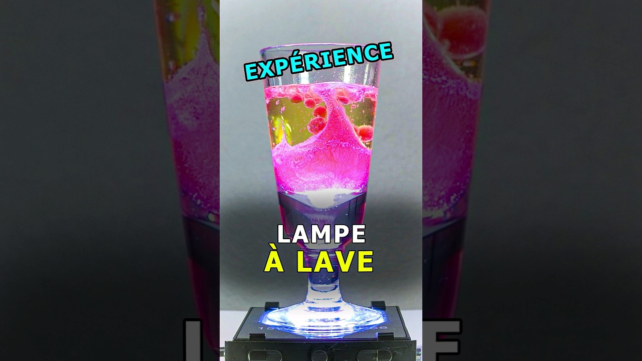 Lampe &agrave; lave SCIENTIFIQUE ! #experience #science #education