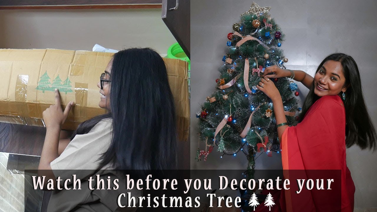 VLOG 21 - Setting up a Christmas Tree ALONE  🎄 |  Christmas Tree Decorating
