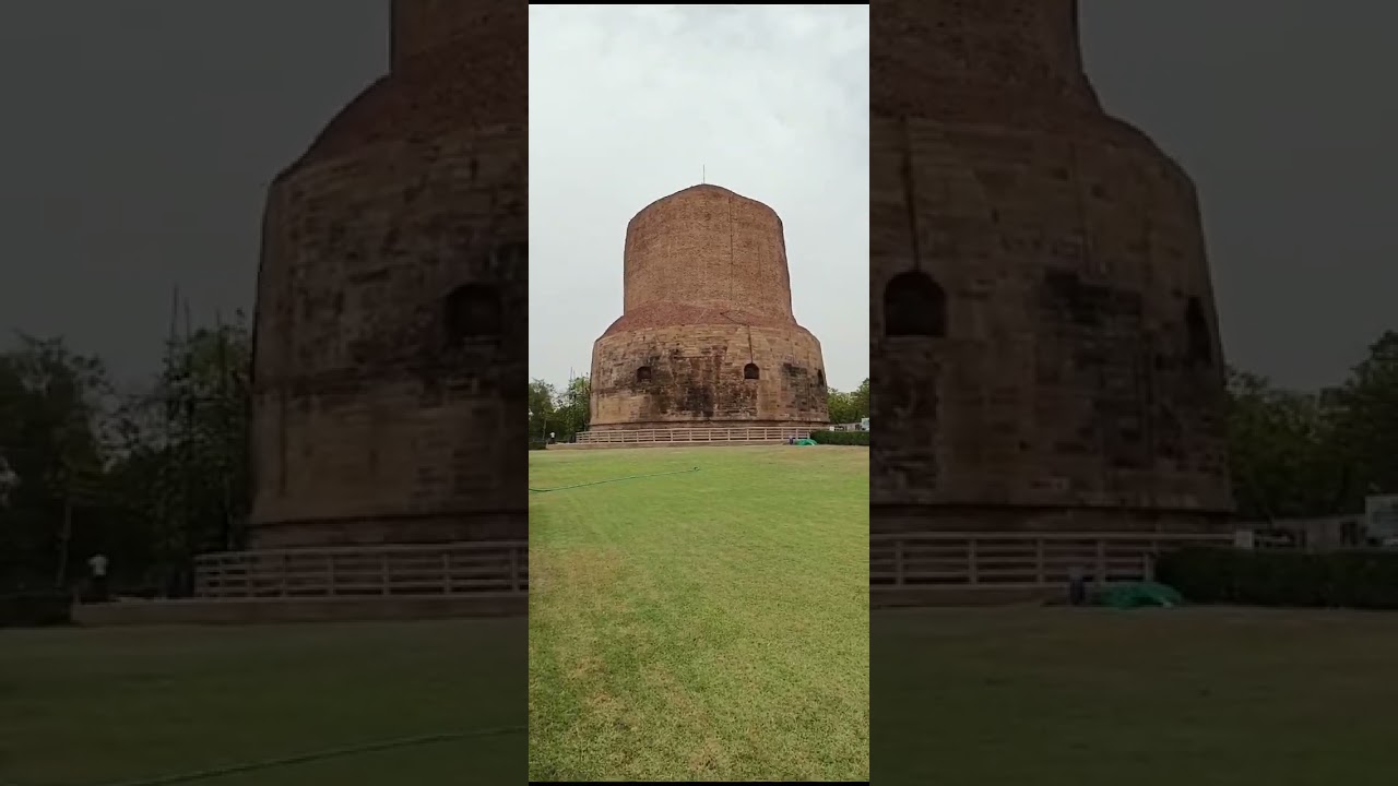 Dhamekh Stupa🪷DharmChakra Stupa🪷🙏🌿#buddha#buddist#budhism #budhism#shorts#yt#short#buddisum#stupa🪷🌿