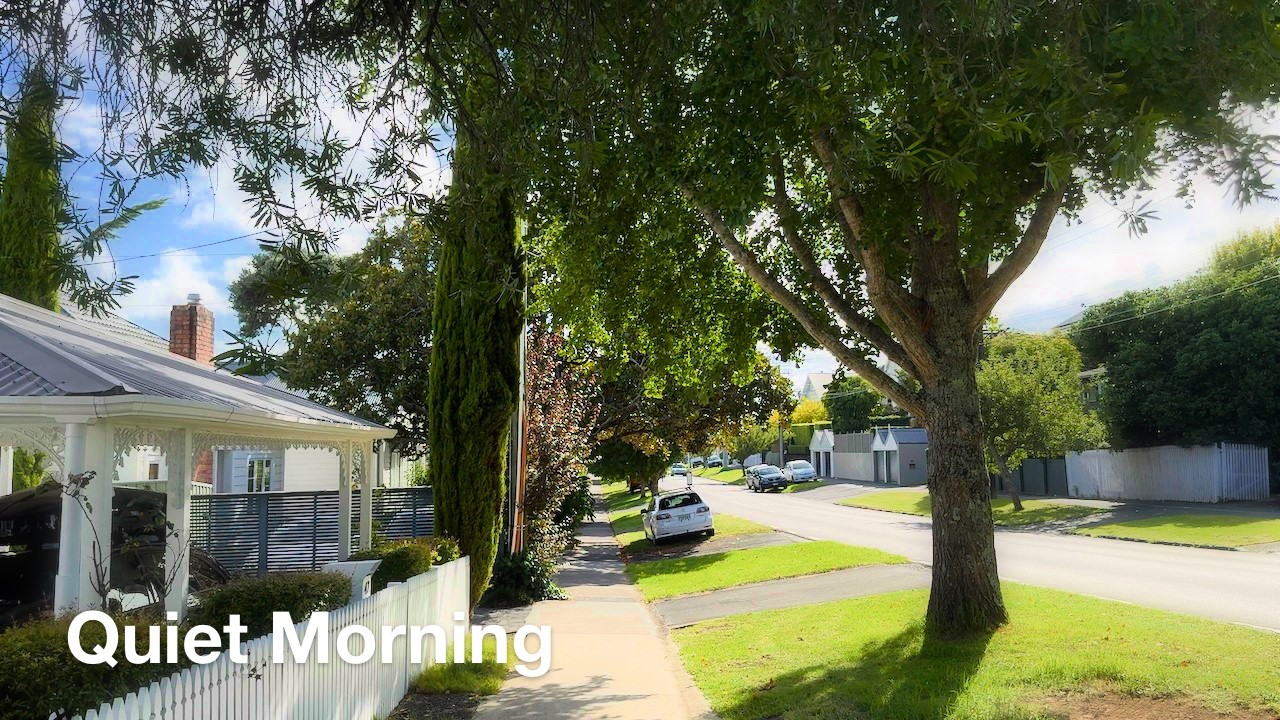 Quiet morning walk in Devonport, New Zealand | 9:25AM on Thursday