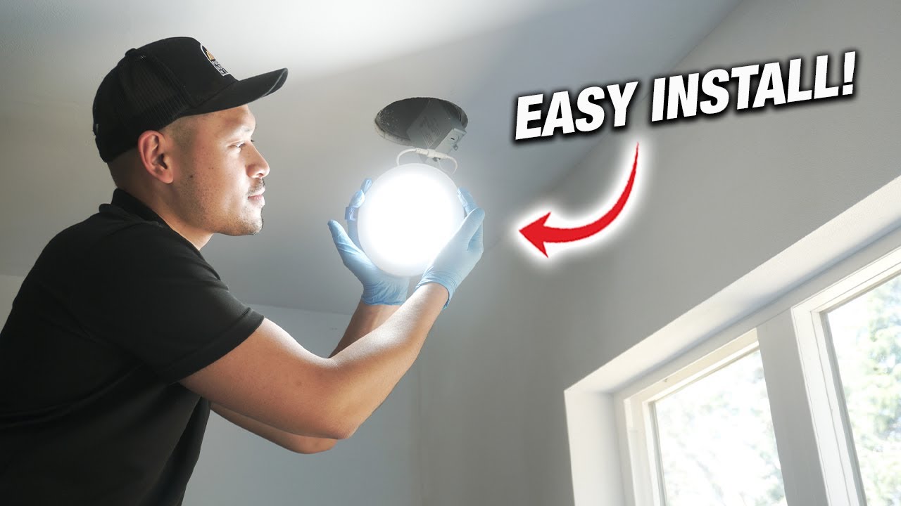 JULLISON Smart Slim Recessed Pot Lighting Install In Kitchen Ceiling | DIY How To