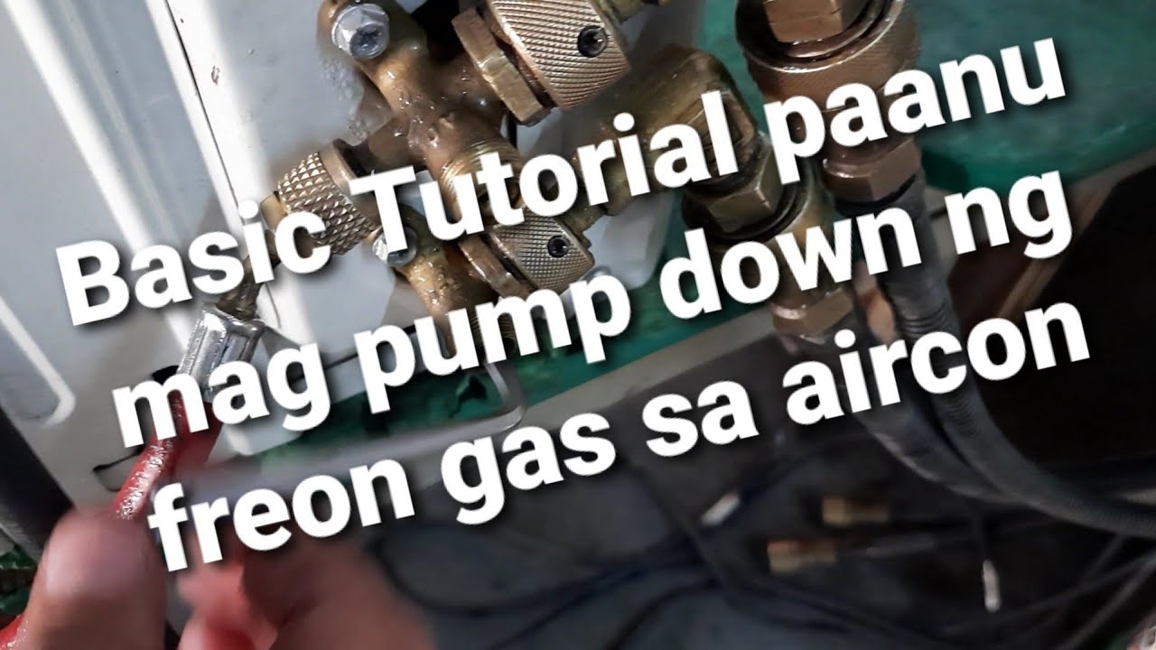 Pump down ng split type aircon... basic tutorial sa nag request