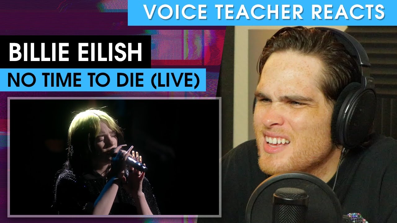 Billie Eilish - No Time To Die (The BRIT Awards) | Voice Teacher Reacts