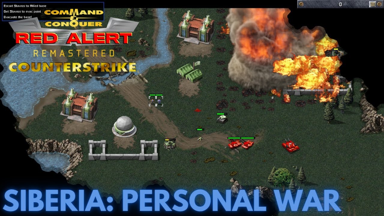 Command & Conquer Red Alert Remastered - Counterstrike - ЛИЧНАЯ ВОЙНА В СИБИРИ (сложный)