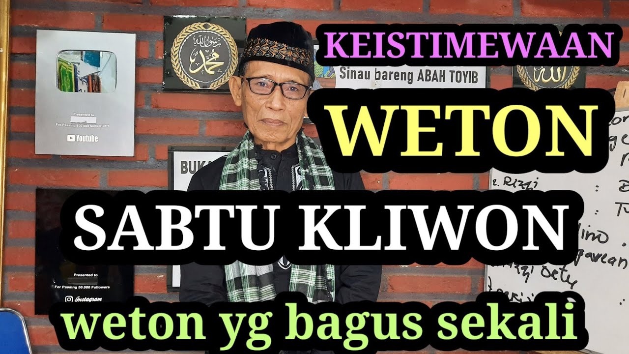 menghitung peruntungan nasib baik buruknya SABTU KLIWON watak rejeki pekerjaan dan nilai weton nya