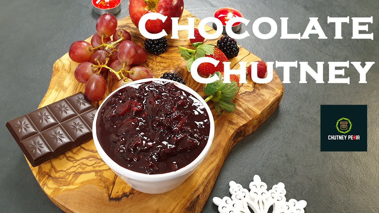 Chocolate Chutney | Fruit Chocolate Chutney | ChutneyPedia | Chatni | Chocolate chutney recipe|Vegan