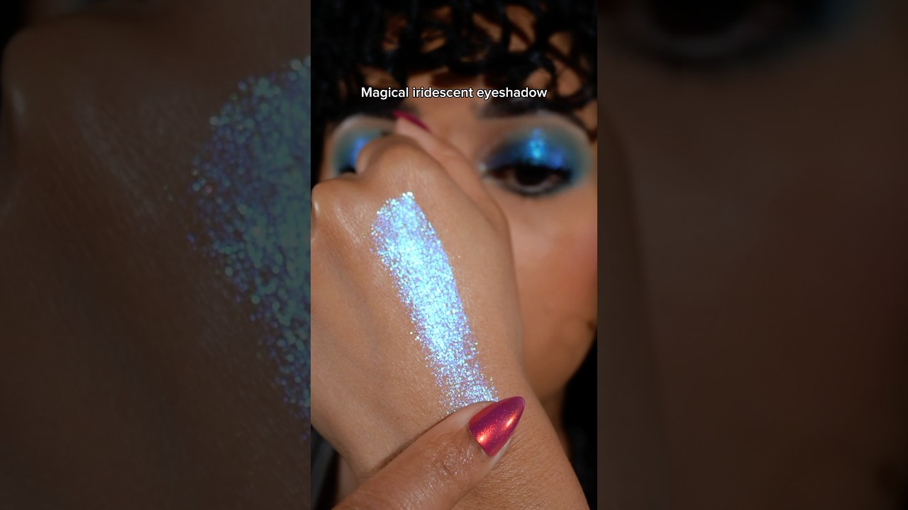 The best blue sparkle! #iridescenteyeshadow  #glittermakeup #duochrome #makeup #eyeshadow