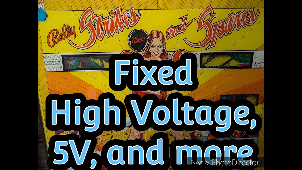 Bally Solenoid Driver Board Repair: high voltage and 5V both bad on this Strikes and Spares Pinball