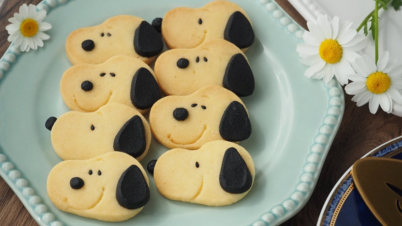 スヌーピーのアイスボックスクッキーの作り方　～How to make Snoopy iceboxcookies～