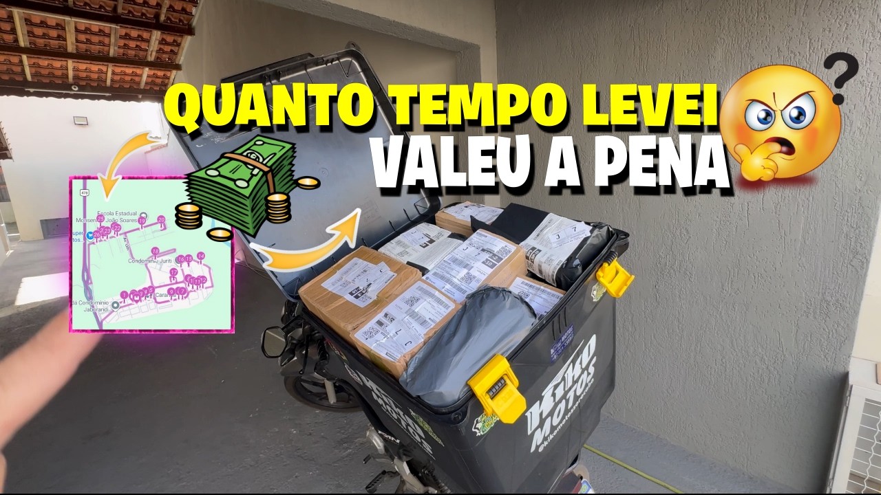 QUANTO GANHEI FAZENDO UMA ROTA NA SHOPEE (MOTOVLOG)