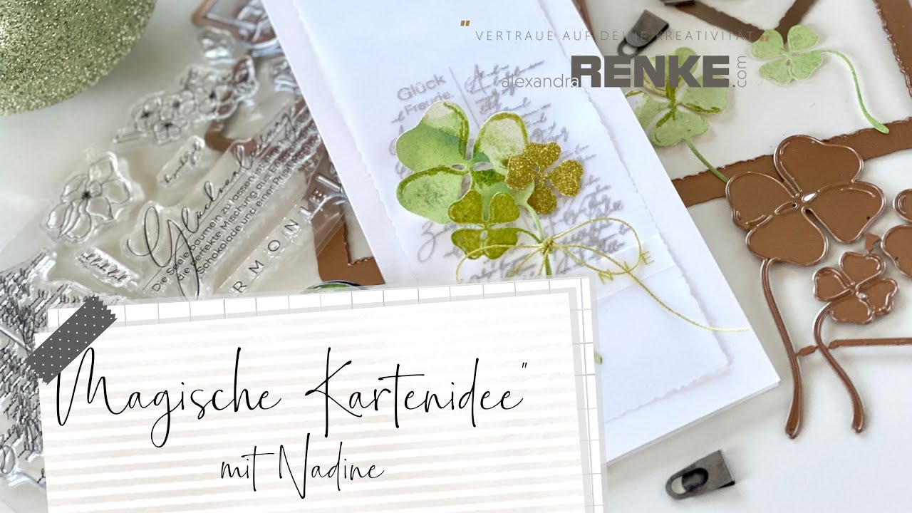 Magische Kartenidee mit Nadine #alexandrarenke #schwesterherz75