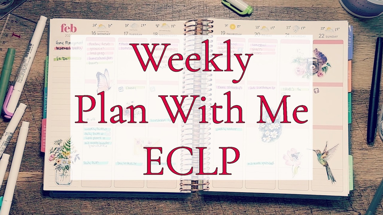 Weekly Plan With Me || Erin Condren Vertical Weekly Planner