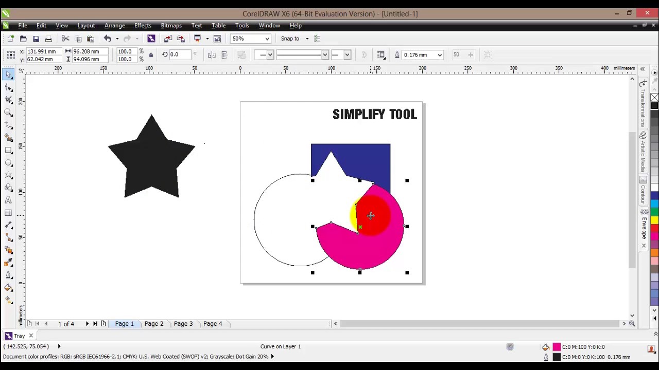 Welding, Trimming, and Intersecting Objects tools - CorelDRAW for Beginners Course & tutorial #19