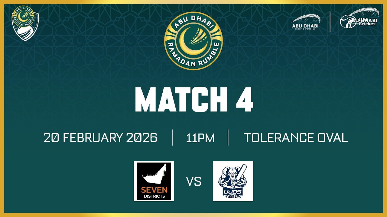 Abu Dhabi Ramadan Rumble 2026 | The Seven Districts vs UUDS Tuskers | Match 4
