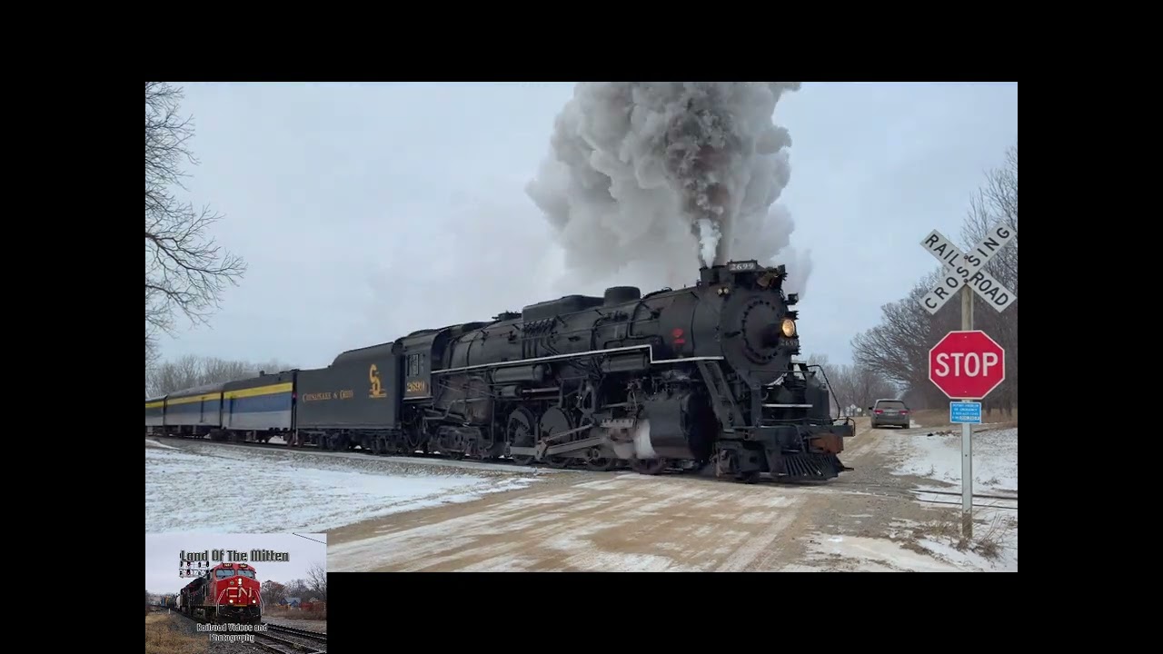 Chesapeake and Ohio 2699 (PM 1225) Photo Charter January 18, 2026 #steamlocomotive #railfanning