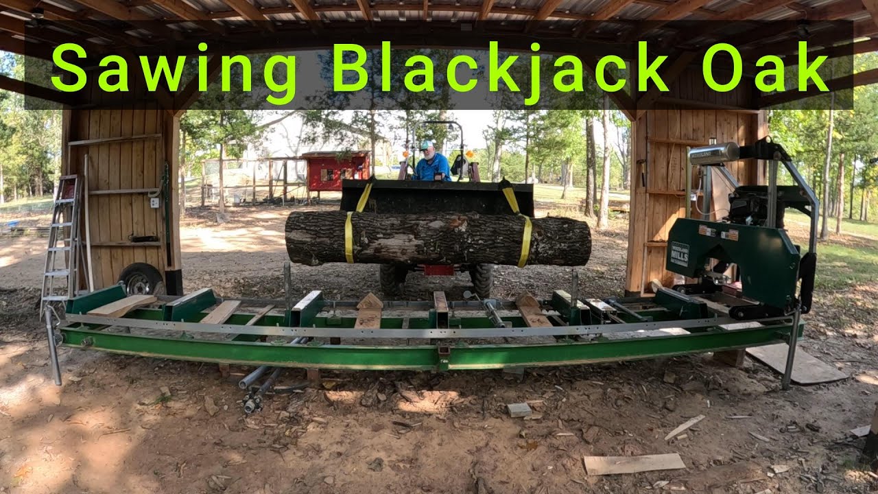 Фрезерование дуба Блэкджек | Лесопилка Woodland Mills HM126