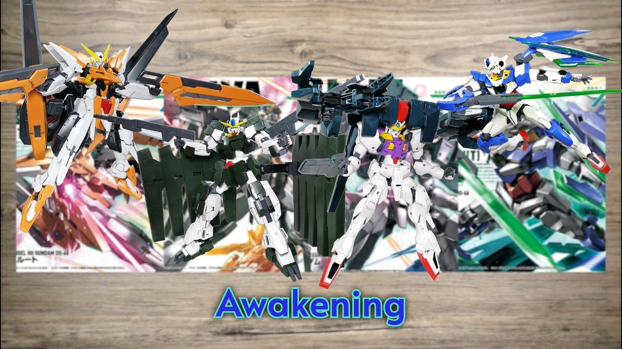 Gundam Meister Compilation: HG Harute / Zabanya / Raphael / 00 Qan[T] Review
