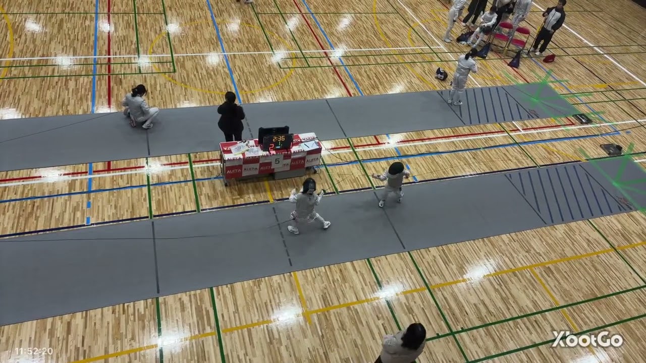 2026.1.17楓梨（左）フルーレ初試合🤺
