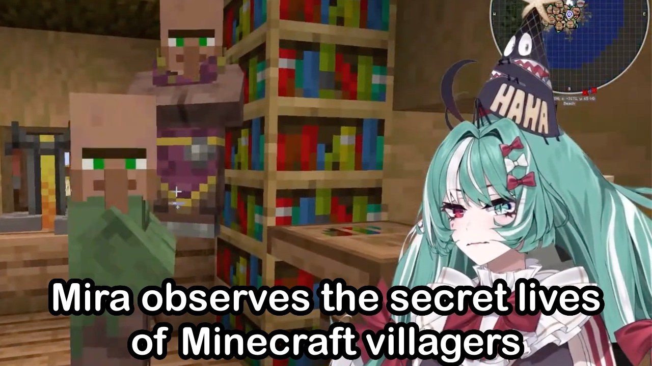 Mira observes the secret lives of Minecraft villagers