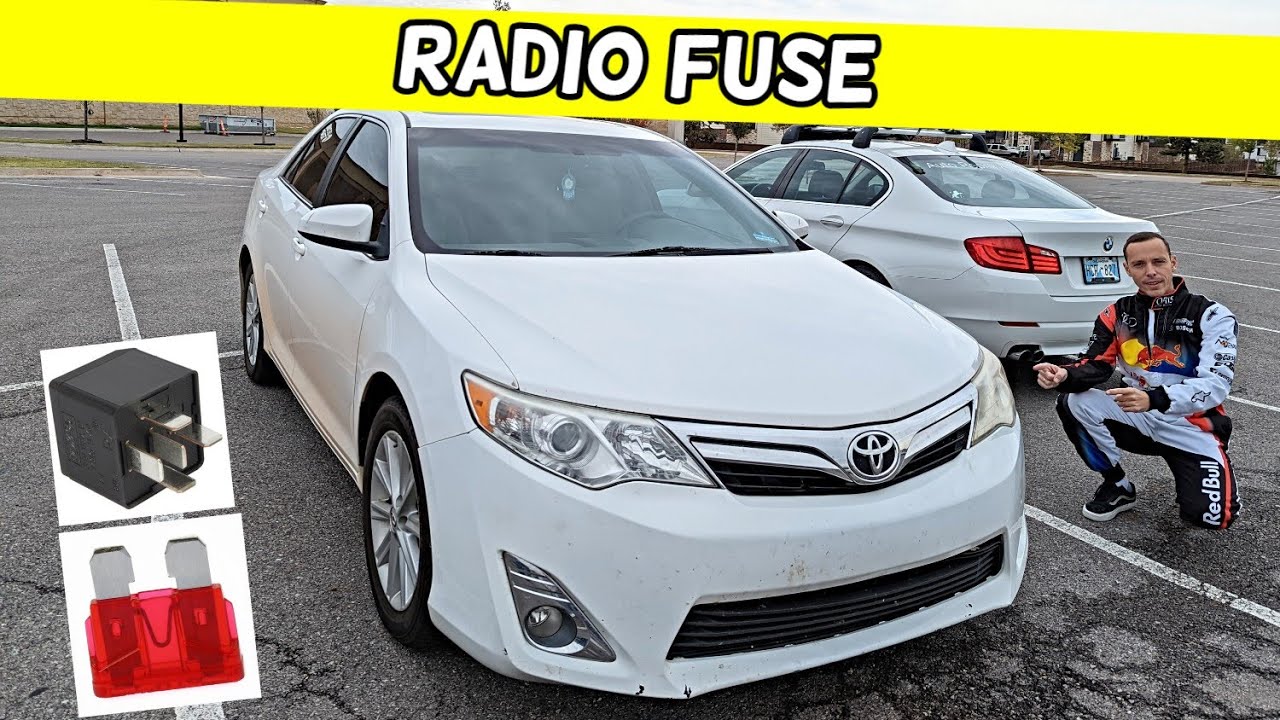 Замена предохранителя магнитолы TOYOTA CAMRY, радио не работает 2012 2013 2014
