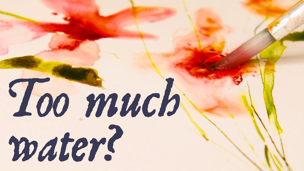 How Much Water Does a Watercolor Painting Need?