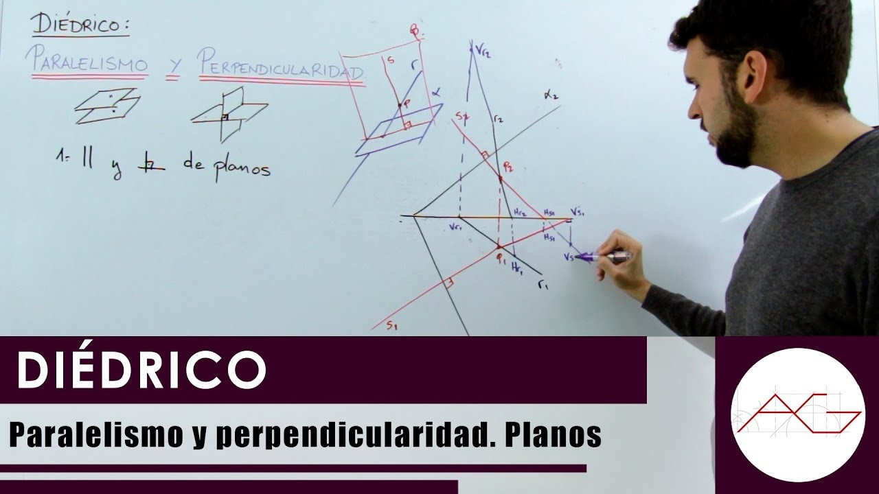 Diédrico: Paralelismo y perpendicularidad. Planos