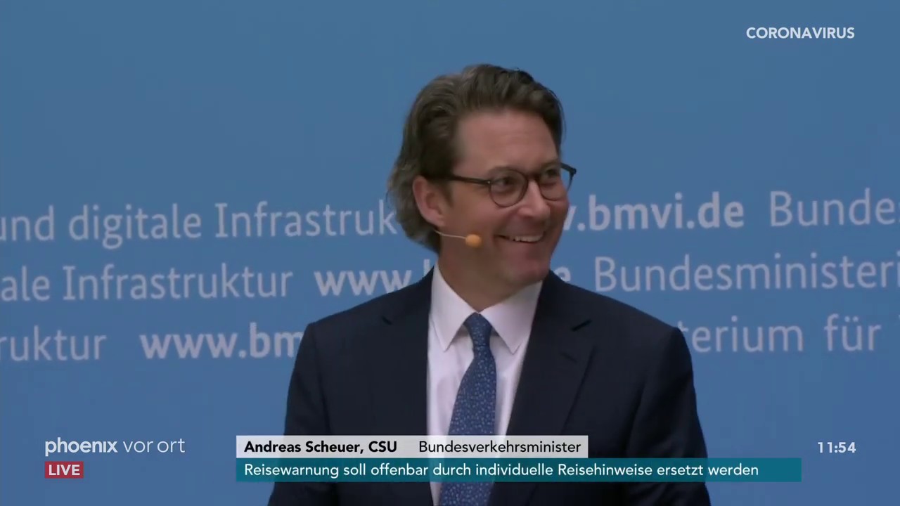 Pressekonferenz des Verkehrsministeriums und der Deutschen Bahn AG am 26.05.20