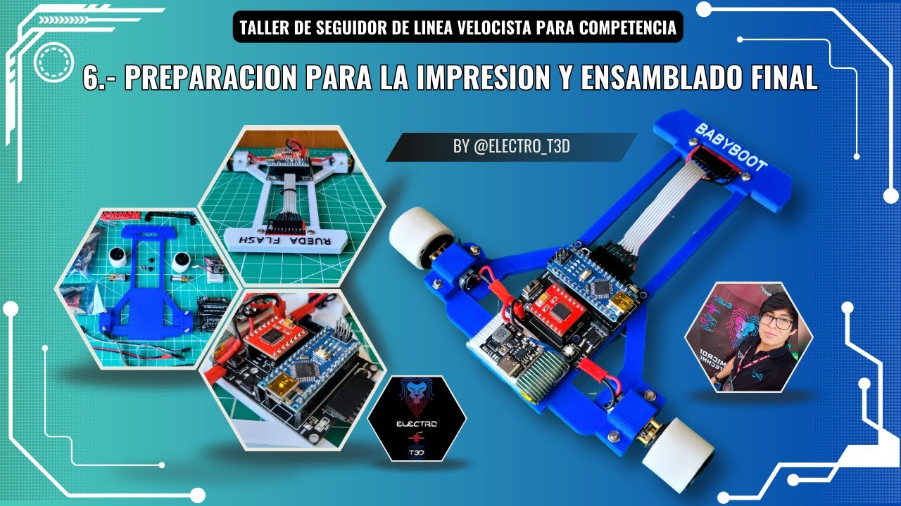 TALLER SEGUIDOR DE LINEA | 3D PRINTING ENSAMBLADO FINAL | #linefollower  #robotics  #arduino #taller
