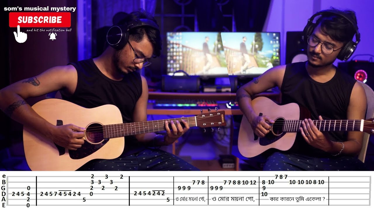 0 Mor Moyna Go || Soumya Som Ray #guitar #cover #instrumental