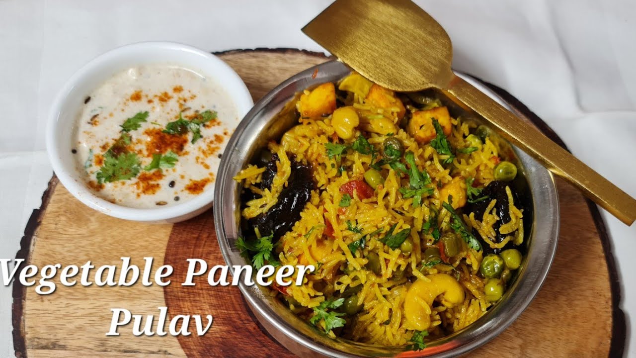 Vegetable Paneer Pulav | Soft & Aromatic One Pot Rice Recipe