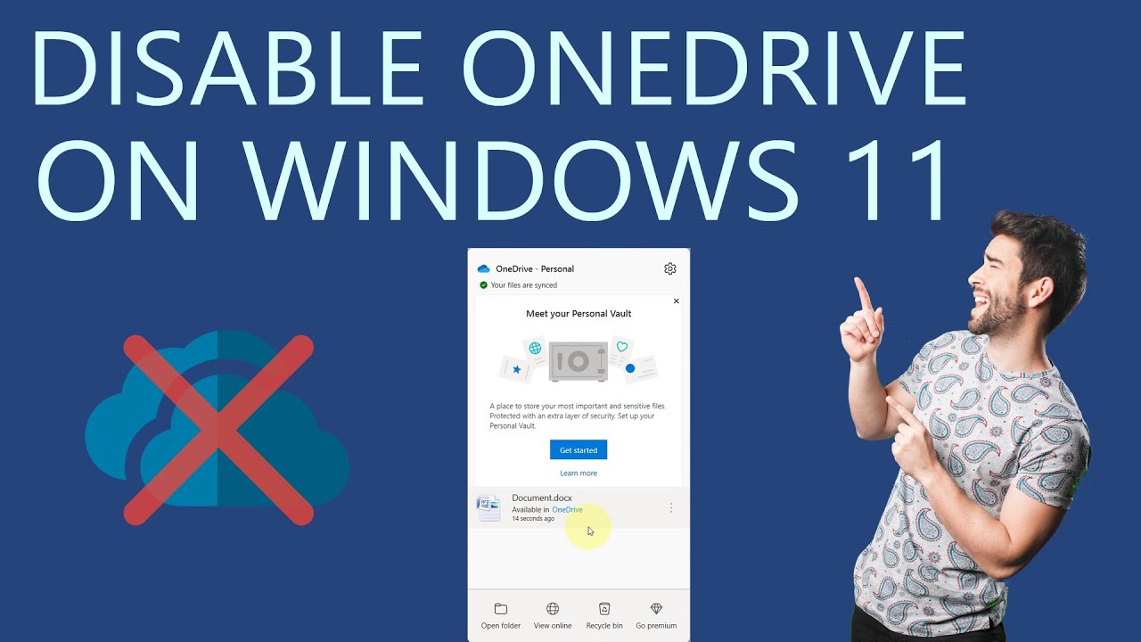 Как отключить OneDrive в Windows 11?