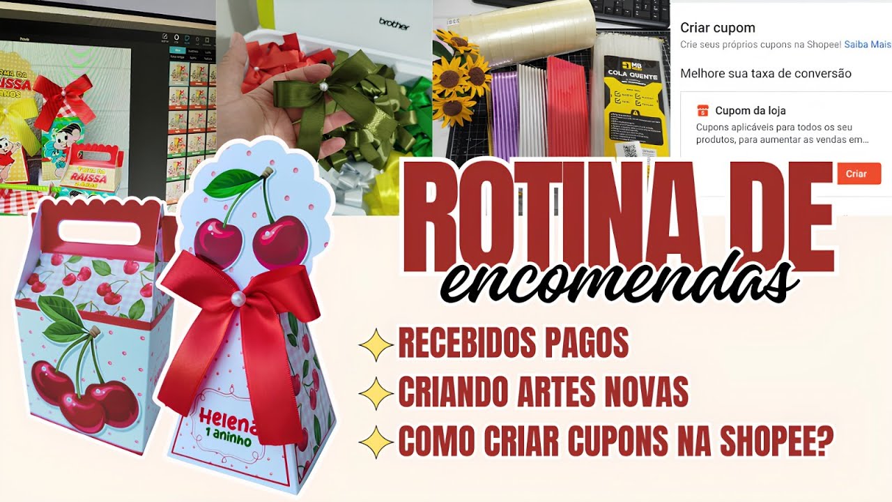 Rotina de Produção🌻 - Trabalhando na madrugada! Ensinei como criar Cupons de Desconto na Shopee ✅