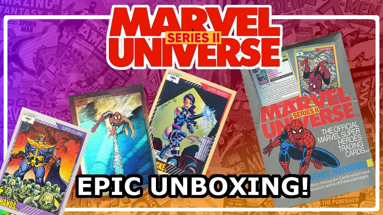 Opening a 1991 Marvel Universe Series 2 Hobby Box - Can we get Spider-Man & Dr. Doom Holograms?