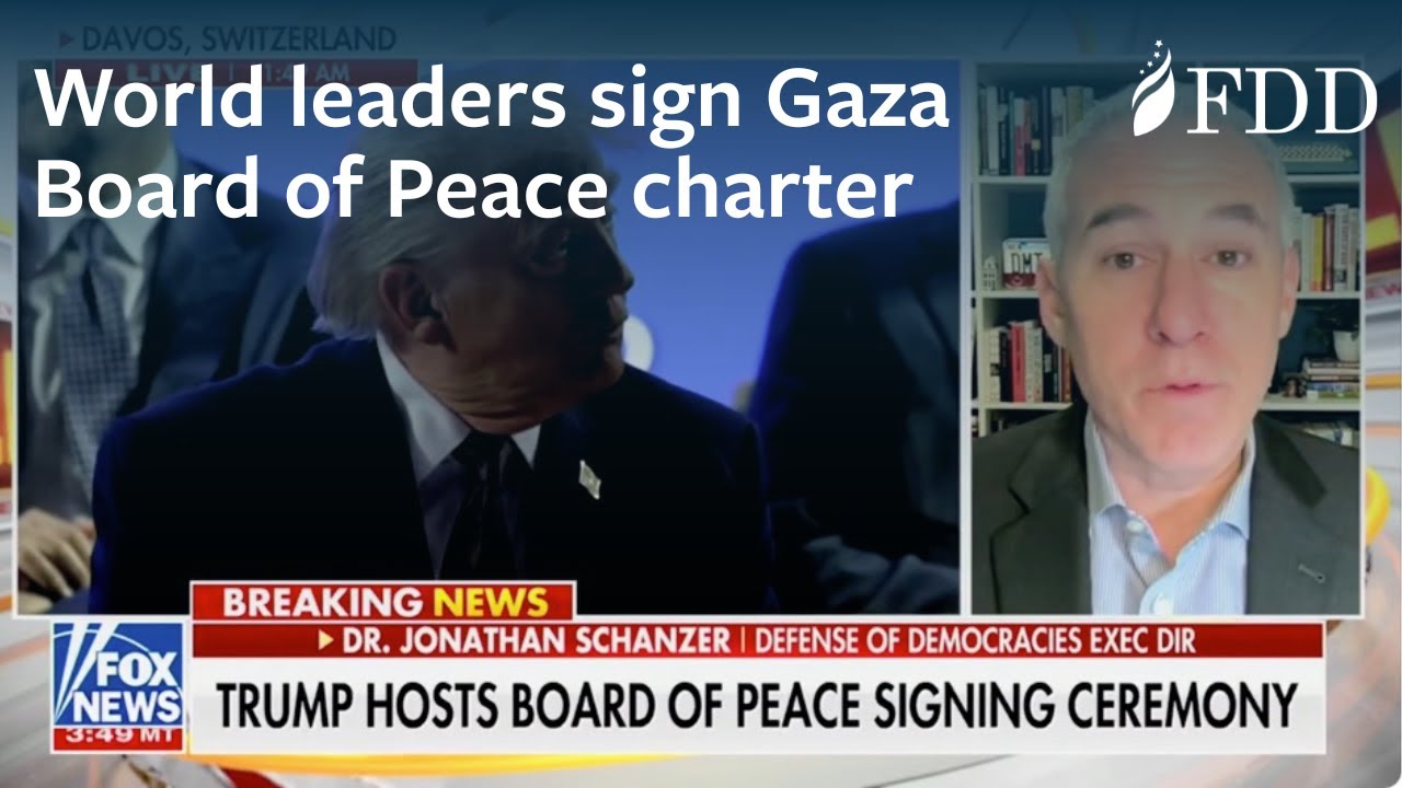 Jonathan Schanzer on world leaders signing the Gaza Board of Peace charter &ndash; Fox News