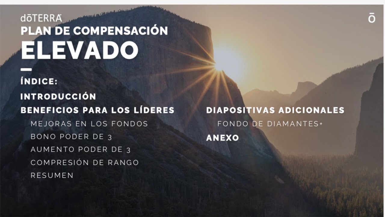PLAN ELEVADO DE COMPENSACIÓN DOTERRA