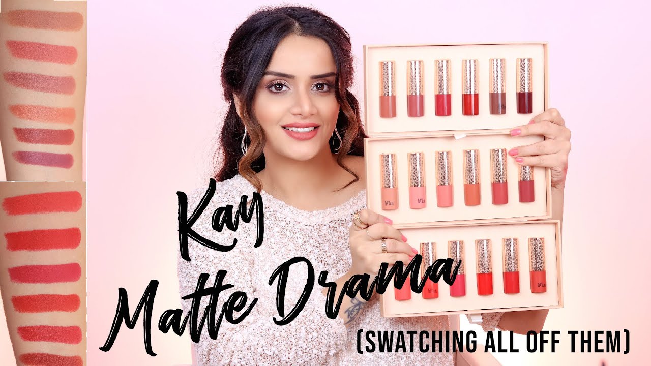 Kay Matte Drama Lipstick LIP SWATCHES | Review | Shades *NON SPONSORED*