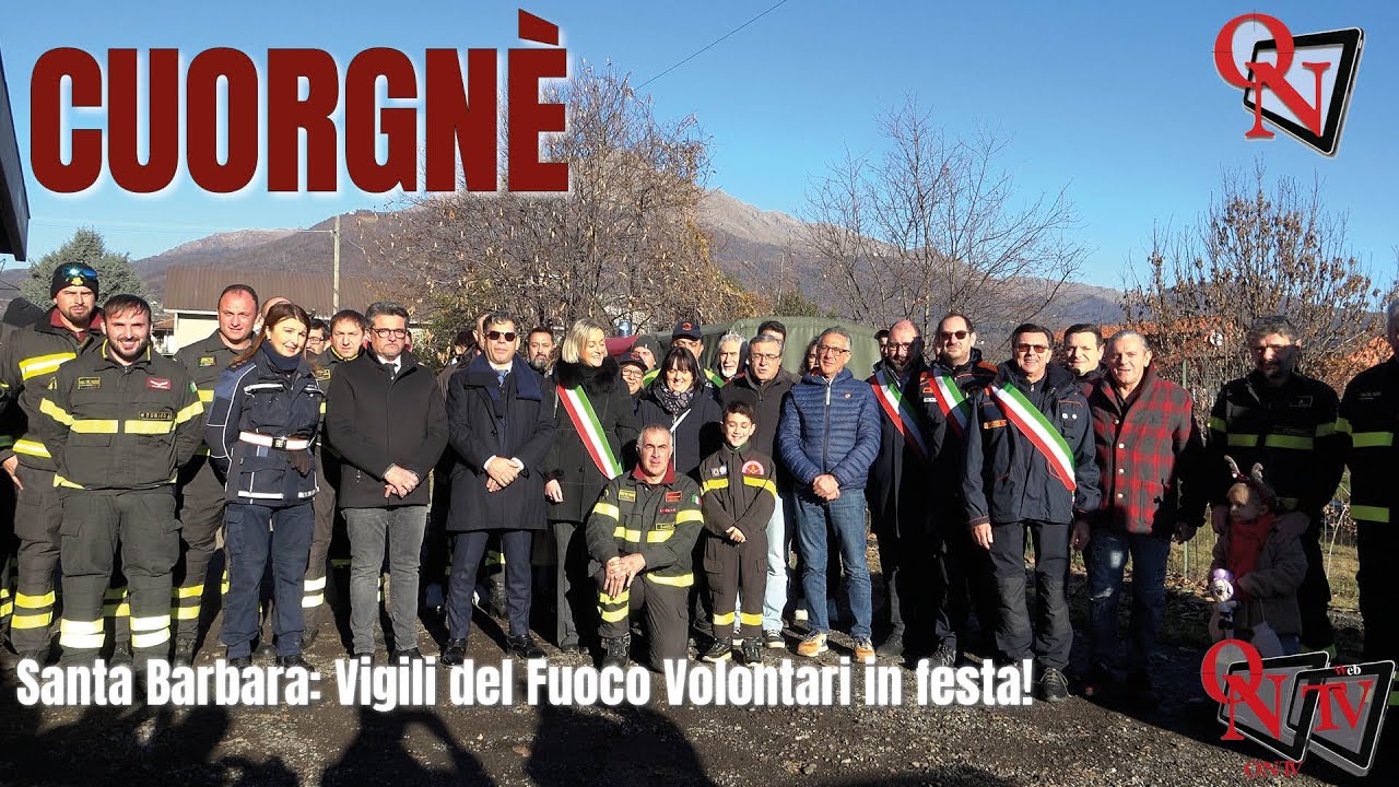 CUORGNÈ - Santa Barbara: Vigili del Fuoco Volontari in festa!