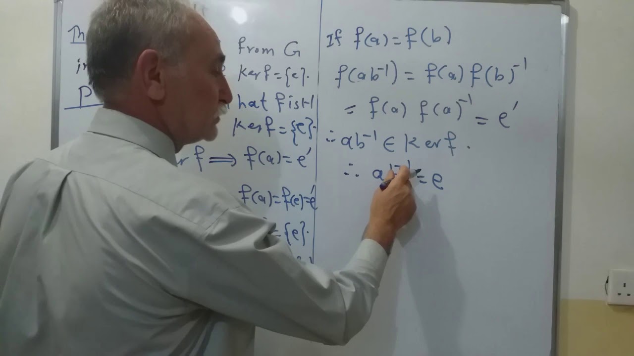 نواة التشاكل  4 __  kernel of homomorophism 4  جبر الزمر  ا . م .علي يونس