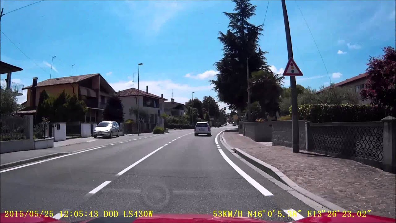 Dashcam - Tarvisio, Italy to Grado, Italy - 25 May 2015