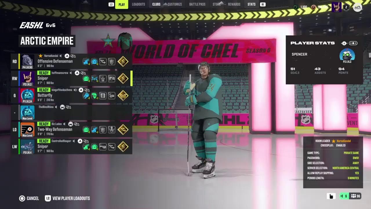 NHL 24 LHL