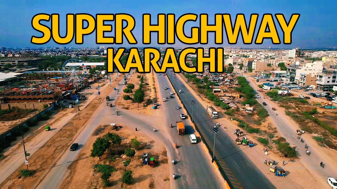 Super Highway Karachi Drone View