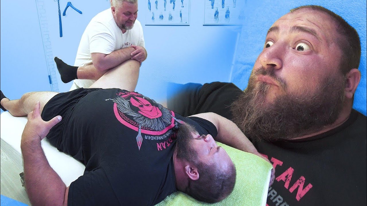 GIBS MIR DRECKIG Dennis beim Physio. Die Strongman Massage