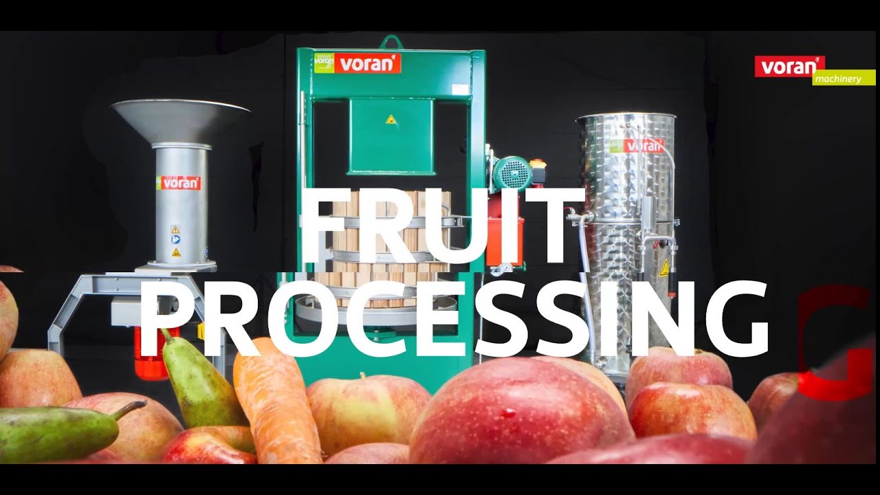 Small production line for organic apple juice VORAN MACHINERY