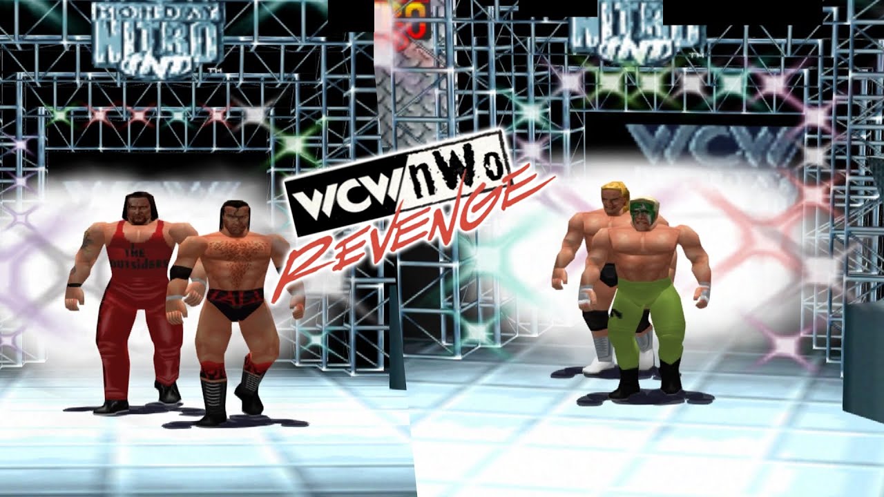WCW/nWo Revenge | The Outsiders vs Sting & Lex Luger | Exhibition | RetroArch
