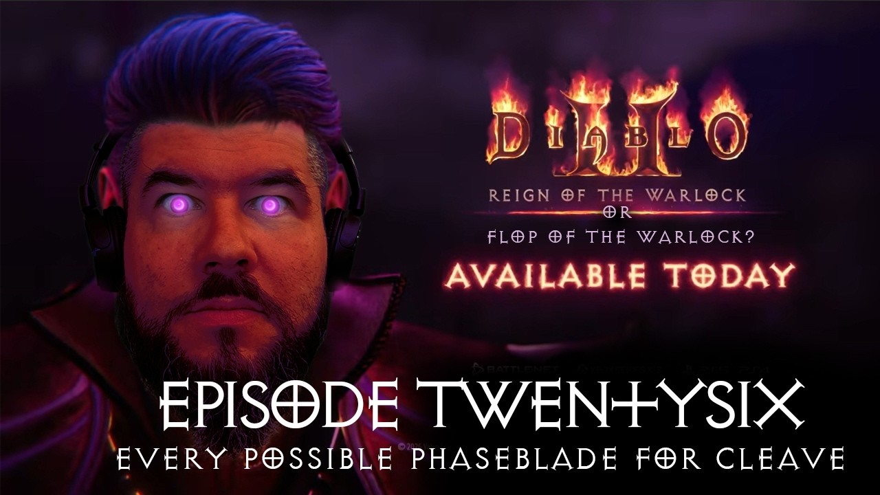 Reign of the Warlock Episode 26 - Every Phase blade Runeword Possible as Cleave Options Explored!