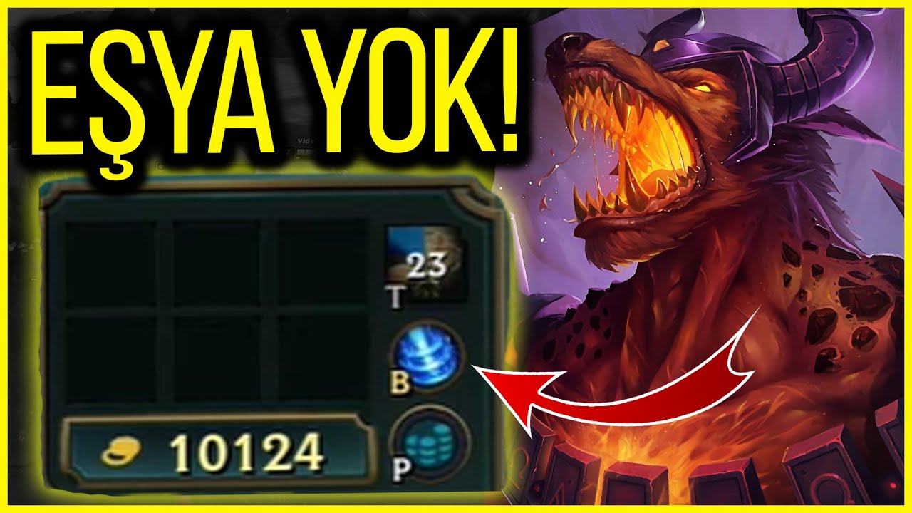 League of Legends'da eşya almadan oyun kazanılabilir mi?