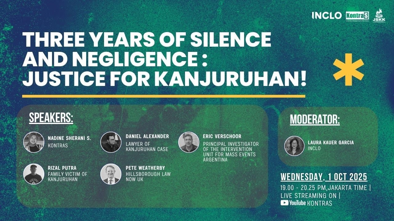 Three Years of Silence and Negligence : Justice for Kanjuruhan!