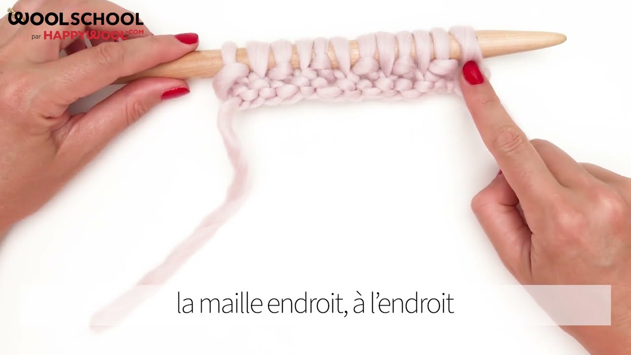 Apprendre le point de blé facile (Tuto tricot facile)